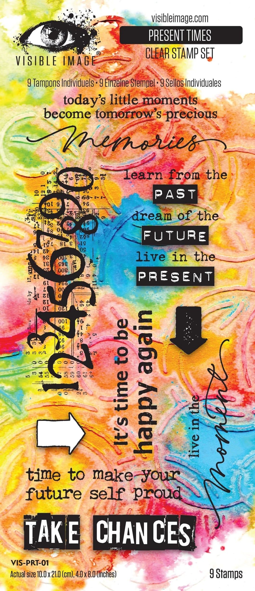 Visible Image Present Time - A6 Stamp Set ( VIS-PRT-01 )