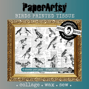 PaperArtsy Birds Printed Tissue Collage Paper (PT11)