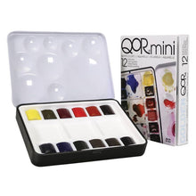 Load image into Gallery viewer, QOR Mini Artist Watercolors 12 Half-Pans (7000015-0)