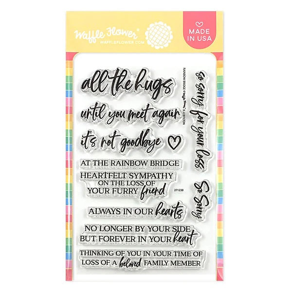 Waffle Flower Stamps Rainbow Bridge Stamp Set