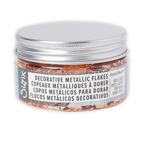 Sizzix Effectz Decorative Metallic Rose Gold Flakes (664565)