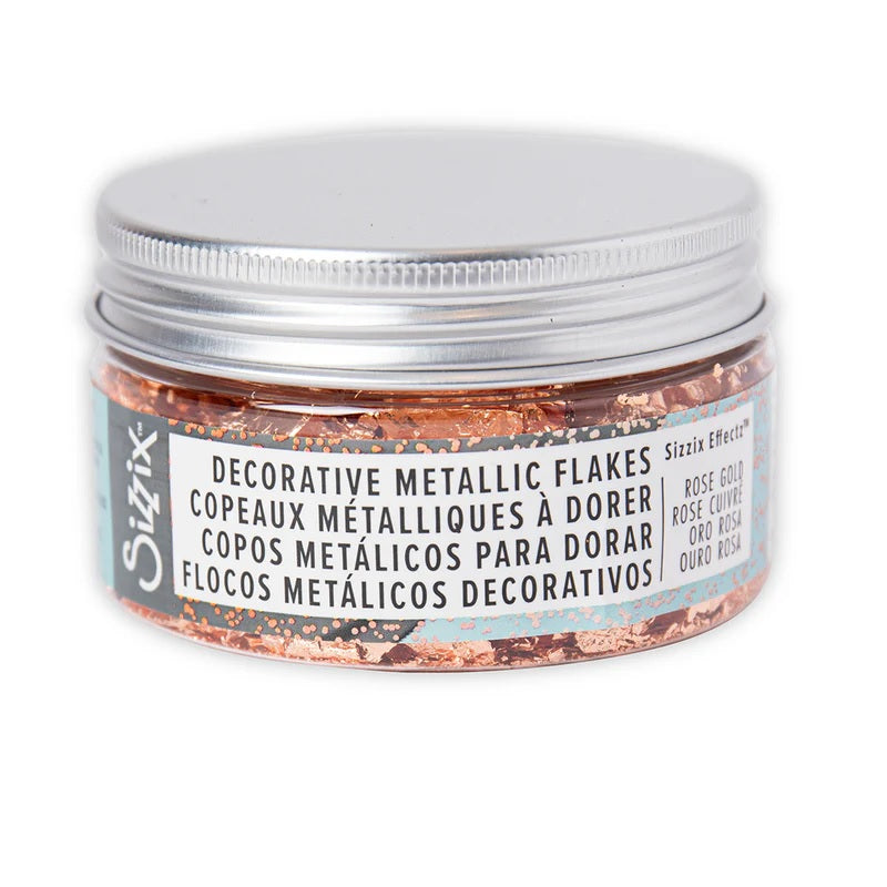 Sizzix Effectz Decorative Metallic Rose Gold Flakes (664565)