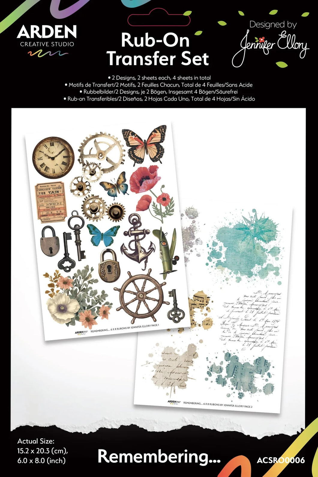 Arden Creative Studio Remembering Rub ons (ACSRO0006)