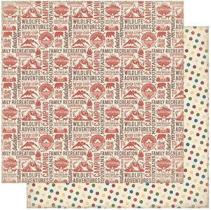 Authentique Paper Rustic Collection 12x12 Scrapbook Paper Rustic Three (RUS003)