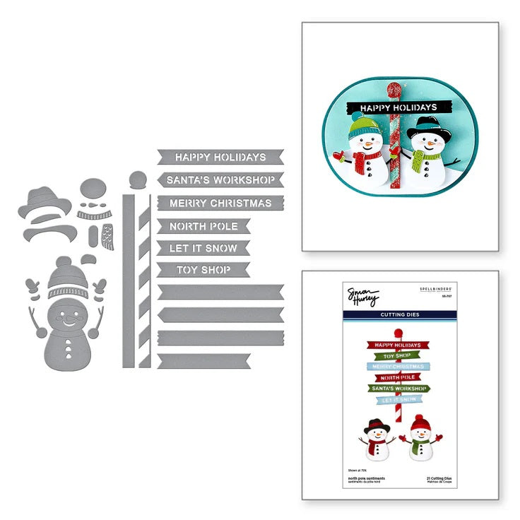 Spellbinders North Pole Sentiments by Simon Hurley (S5-707)