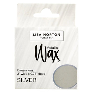 Lisa Horton Crafts Water Based Wax Tin - Silver #877 (LHCIP184)