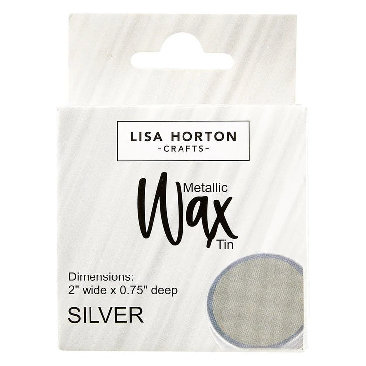 Lisa Horton Crafts Water Based Wax Tin - Silver #877 (LHCIP184)