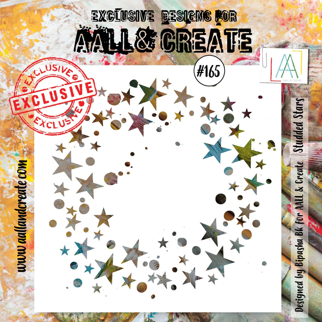 AALL & Create Stencil Studded Stars #165