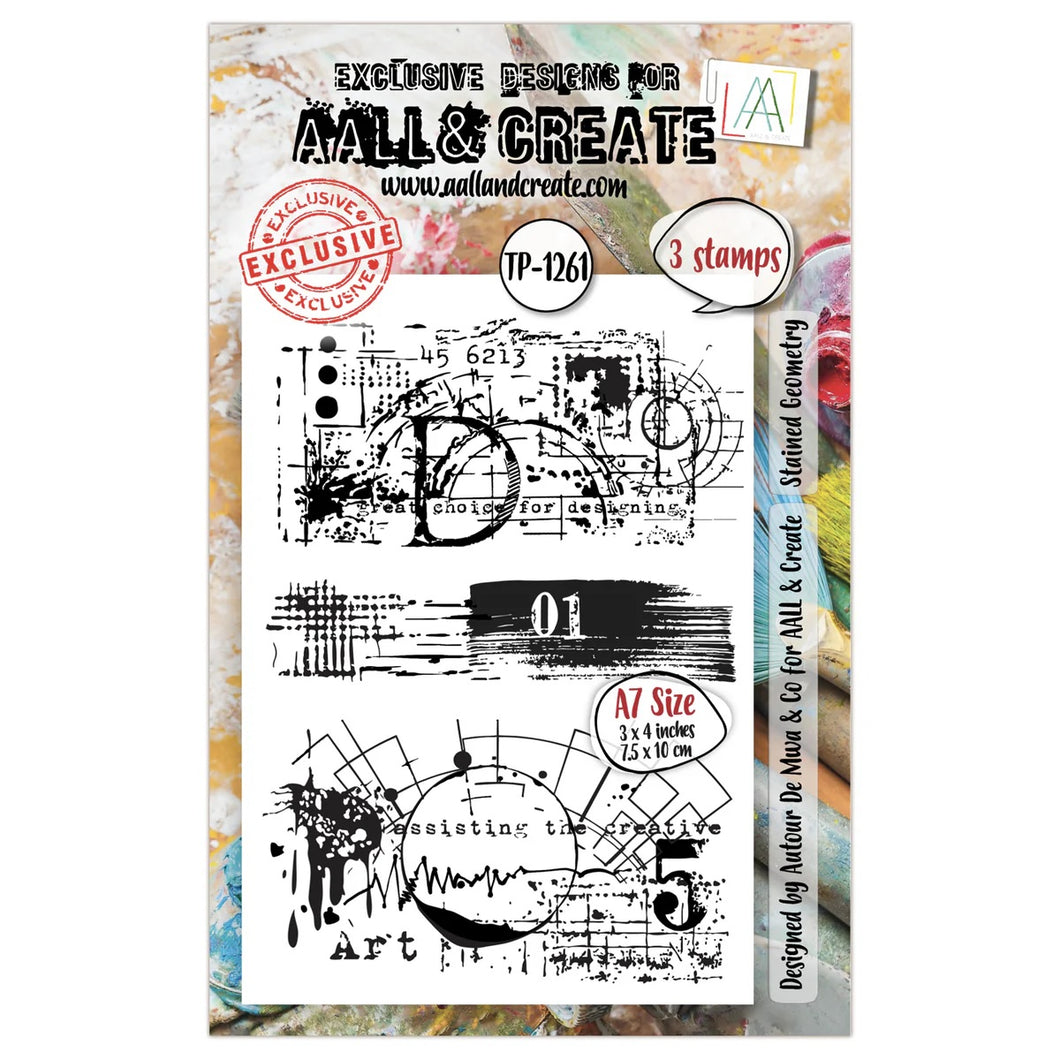 AALL and Create A7 Stamp Set - Stained Geometry (TP-1261)