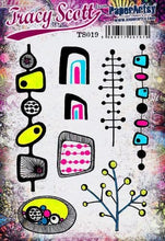 Load image into Gallery viewer, PaperArtsy Stamp Set Retro designed by Tracy Scott Stamp (TS019)