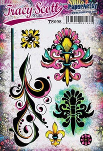 PaperArtsy Rubber Stamp Set #98 designed by Tracy Scott (TS098)