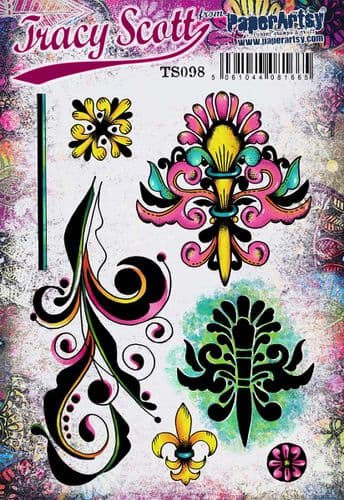PaperArtsy Rubber Stamp Set #98 designed by Tracy Scott (TS098)