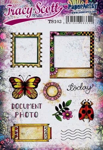 PaperArtsy Rubber Stamp Set  designed by Tracy Scott (TS103)