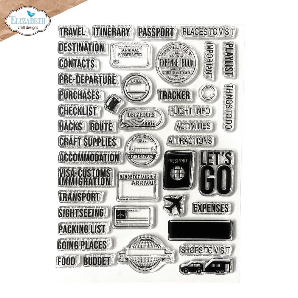 Elizabeth Craft Designs Stamp  Travel Journal  (CS409)