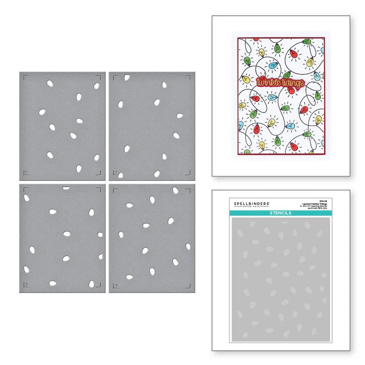 Spellbinders BetterPress Society October 2025 Stencil Add ON (STN-116)