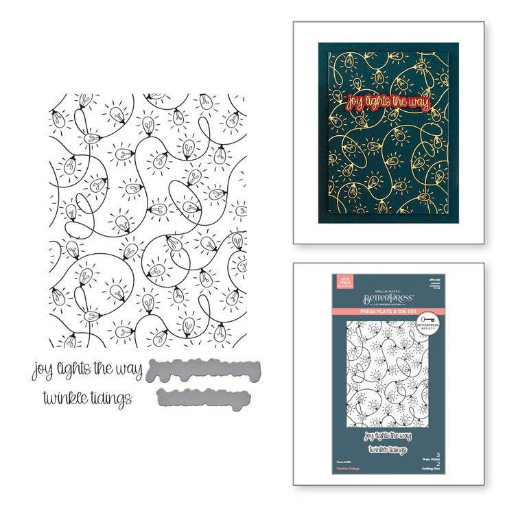 Spellbinders Betterpress Society October 2025 - Twinkle Tidings (BPS-024)