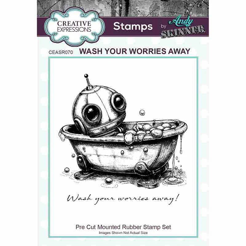 Creative Expressions Stamps by Andy Skinner Wash your Worries Away (CEASR070)