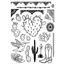 Load image into Gallery viewer, Sizzix Studio Clear Stamps Set 22PK w/3PK Stencils - Western by Vic Hollins (666854)