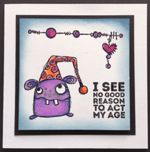 Load image into Gallery viewer, PaperArtsy Stamp Set Four Fiends by Elena Zinski (ZA04)