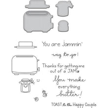 Load image into Gallery viewer, Spellbinders Dies and Stamps Toast with Jam 'n Bread (SDS-127)