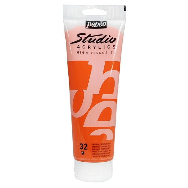 Pebeo Studio Acrylics- Cadmium Orange Hue (pebeo32)