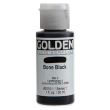 Load image into Gallery viewer, GOLDEN Fluid Acrylics Bone Black (2010-1)