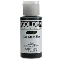 Load image into Gallery viewer, GOLDEN Fluid Acrylics Sap Green Hue (2440-1)