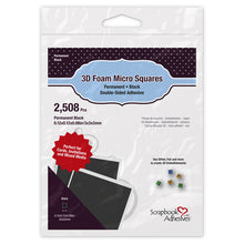 Load image into Gallery viewer, Scrapbook Adhesives by 3L 3D Foam Micro Squares Black (01403)