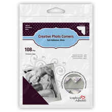 Load image into Gallery viewer, Scrapbook Adhesives Creative Photo Corners Silver (01627)