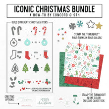 Load image into Gallery viewer, Concord & 9th Stamp Set Iconic Christmas Turnabout Stamp & Jig (10952)