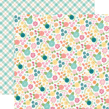 Load image into Gallery viewer, Simple Stories Hip Hop Hooray Collection 12x12 Scrapbook Paper Blossoms (12109)
