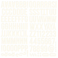 Load image into Gallery viewer, Simple Stories Color Vibe Foam Alpha Stickers Warm White (13433)
