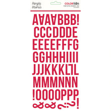 Load image into Gallery viewer, Simple Stories Color Vibe Foam Alpha Stickers Red (13434)
