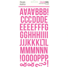Load image into Gallery viewer, Simple Stories Color Vibe Foam Alpha Stickers Pink (13436)
