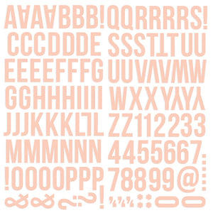 Simple Stories Color Vibe Foam Alpha Stickers Blush (13441)
