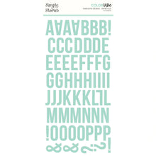 Load image into Gallery viewer, Simple Stories Color Vibe Foam Alpha Stickers Robin&#39;s Egg Blue (13442)
