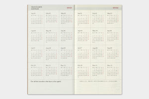 Traveler's Company Traveler's Notebook Weekly & Memo Diary 2021 Edition (14419-006)