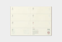 Load image into Gallery viewer, Traveler's Company Passport Size Weekly Diary 2021 Edition (14422-006)