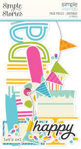 Simple Stories Simple Pages Page Pieces Birthday (15915)