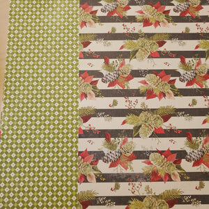 Authentique Vintage Christmas Collection 12x12 Scrapbook Paper Vintage Christmas Two