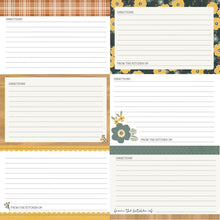 Load image into Gallery viewer, Simple Stories Hearth & Home Collection 12x12 Designer Cardstock Recipe Cards (16508)