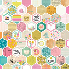 Load image into Gallery viewer, Simple Stories Let's Get Crafty Collection 12x12 Scrapbook Paper Crafty Girl (17205)