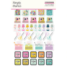 Load image into Gallery viewer, Simple Stories Let's Get Crafty Collection Sticker Book (17219)