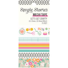 Load image into Gallery viewer, Simple Stories Let&#39;s Get Crafty Collection Washi Tape (17225)

