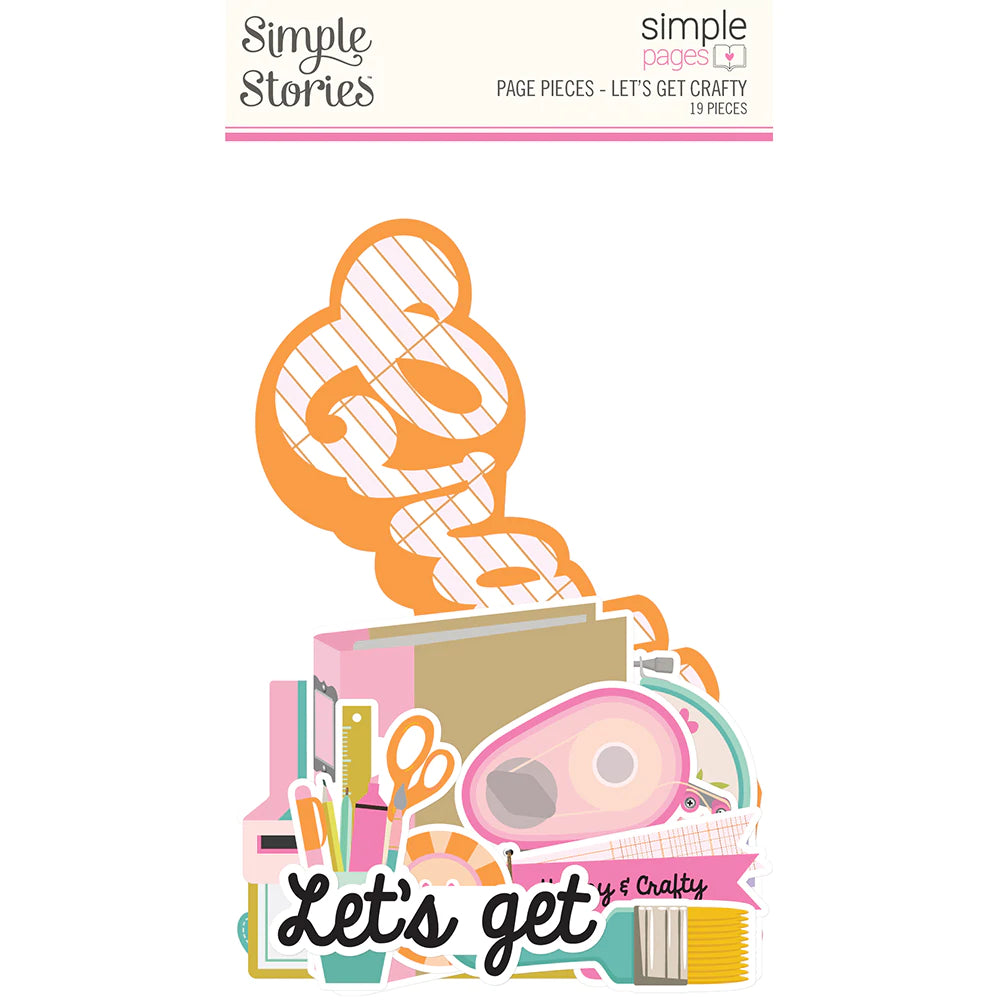 Simple Stories Let's Get Crafty Collection Page Pieces (17227)