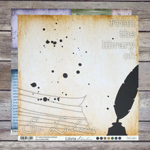 Load image into Gallery viewer, Finders Keepers Libris Schmibris Collection 12&quot; x 12&quot; Scrapbook Paper - Subtext (1802-0806)
