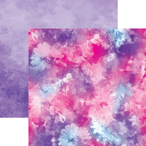 Reminisce Tie Dye Collection 12x12 Scrapbook Paper Gypsy Soul (TDY-002)