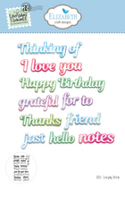 Load image into Gallery viewer, Elizabeth Craft Designs Everything's Blooming Collection Everyday Words Die Set (2020)