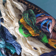 Load image into Gallery viewer, Silk Sari Ribbon 3 Yard Bundle