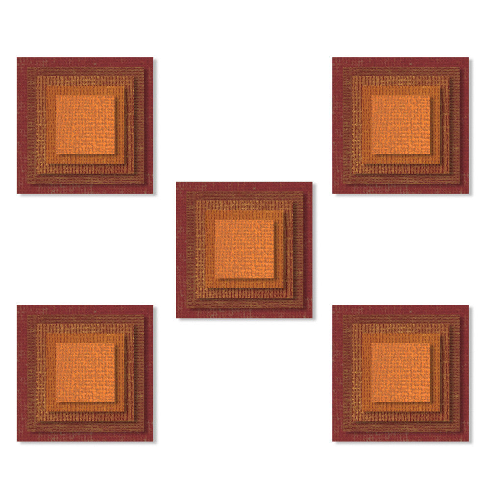 Sizzix Thinlits Dies Stacked Tiles Squares by Tim Holtz (664438)